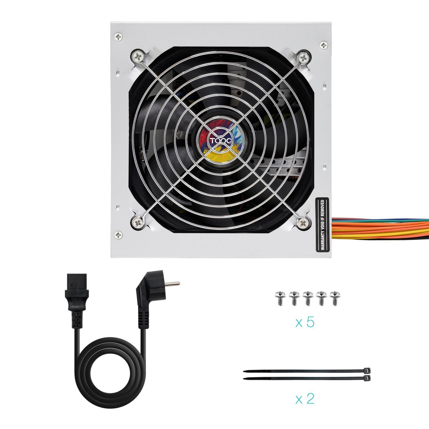 TQAPOLO-550SP - Fuente de Alimentacion TOOQ 550W 12x12cm ATX (TQAPOLO-550SP)