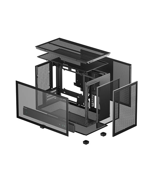R-CH260-BKNGM0-G-1 - Semitorre DEEPCOOL CH260 mini-ATX 120mm Negra (R-CH260-BKNGM0-G-1)