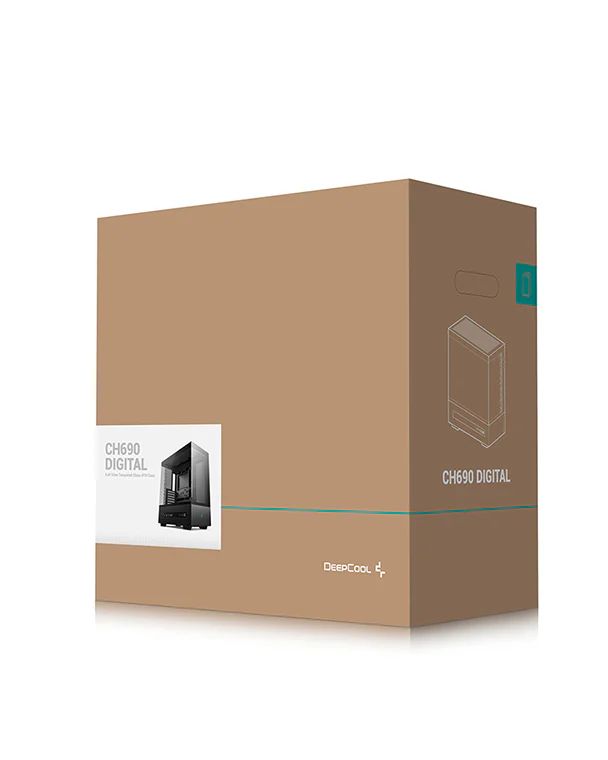R-CH690-BKNNA0D-G-1 - Semitorre DEEPCOOL CH690 ATX 120mm LCD Negra (R-CH690-BKNNA0D-G-1)