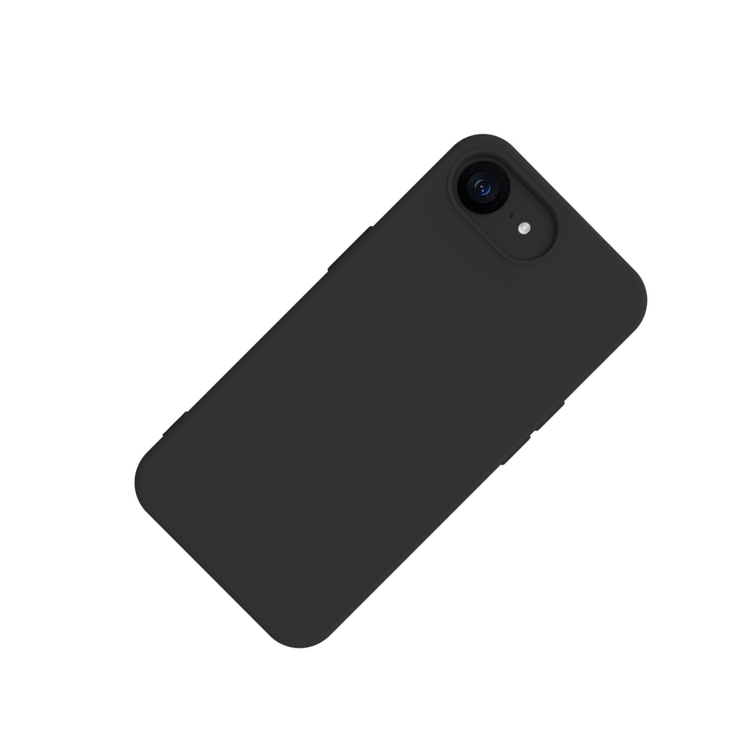 CROMO1123BK - Funda Celly Cromo para iPhone 16E con revestimiento de silicona, Negro (CROMO1123BK)