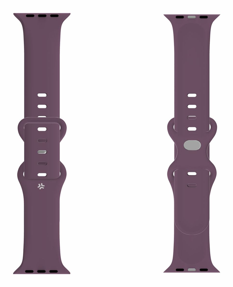 WBANDSIL40VL - Correa CELLY para AppleWatch sistema de cierre con pasador 38/41/41mm de silicona suave Violeta (WBANDSIL40VL)
