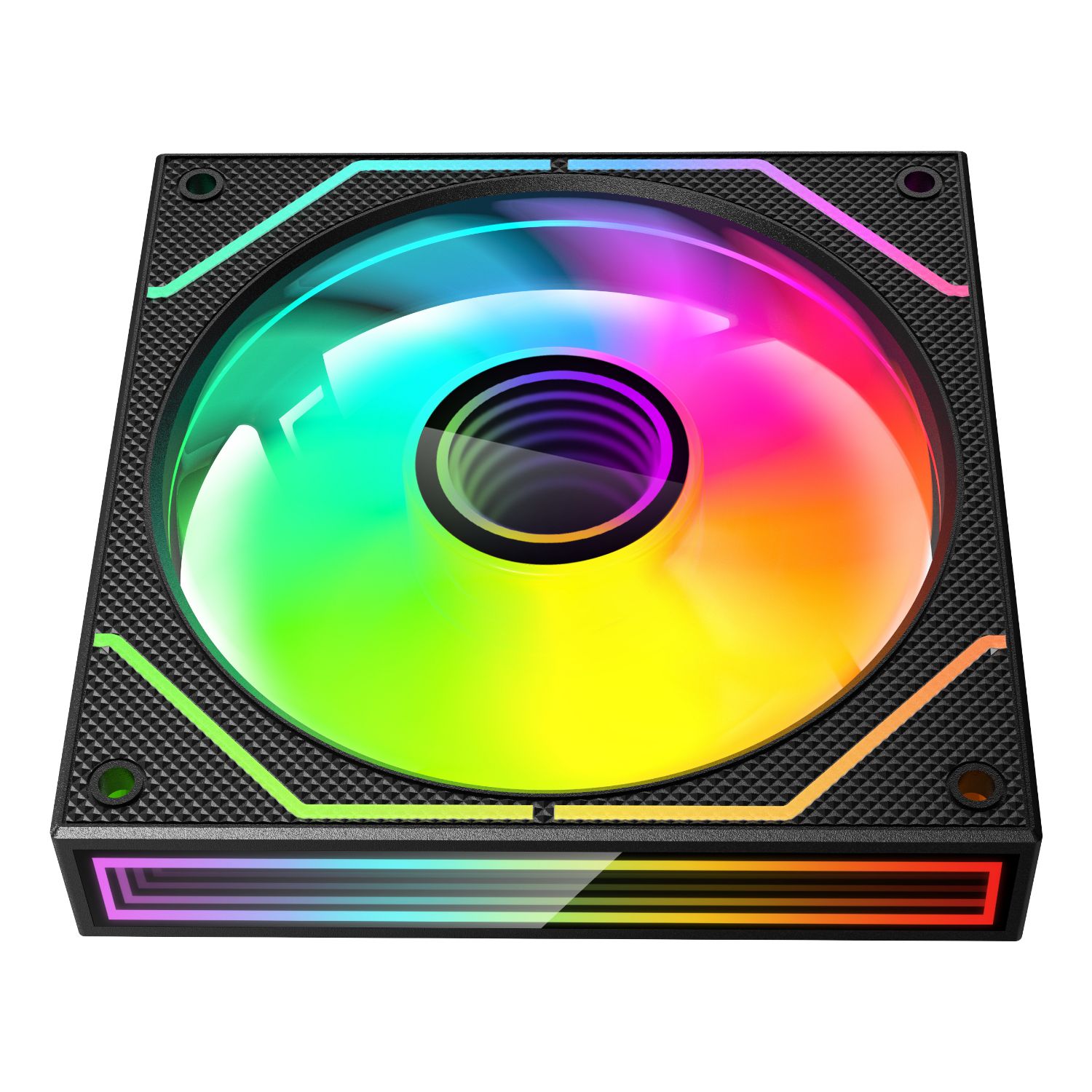 MF3DPROX2R - Ventilador MARS GAMING 2Unidades, 120mm, ARGB Triple Infinity Mirror 360, Negro (MF3DPROX2R)