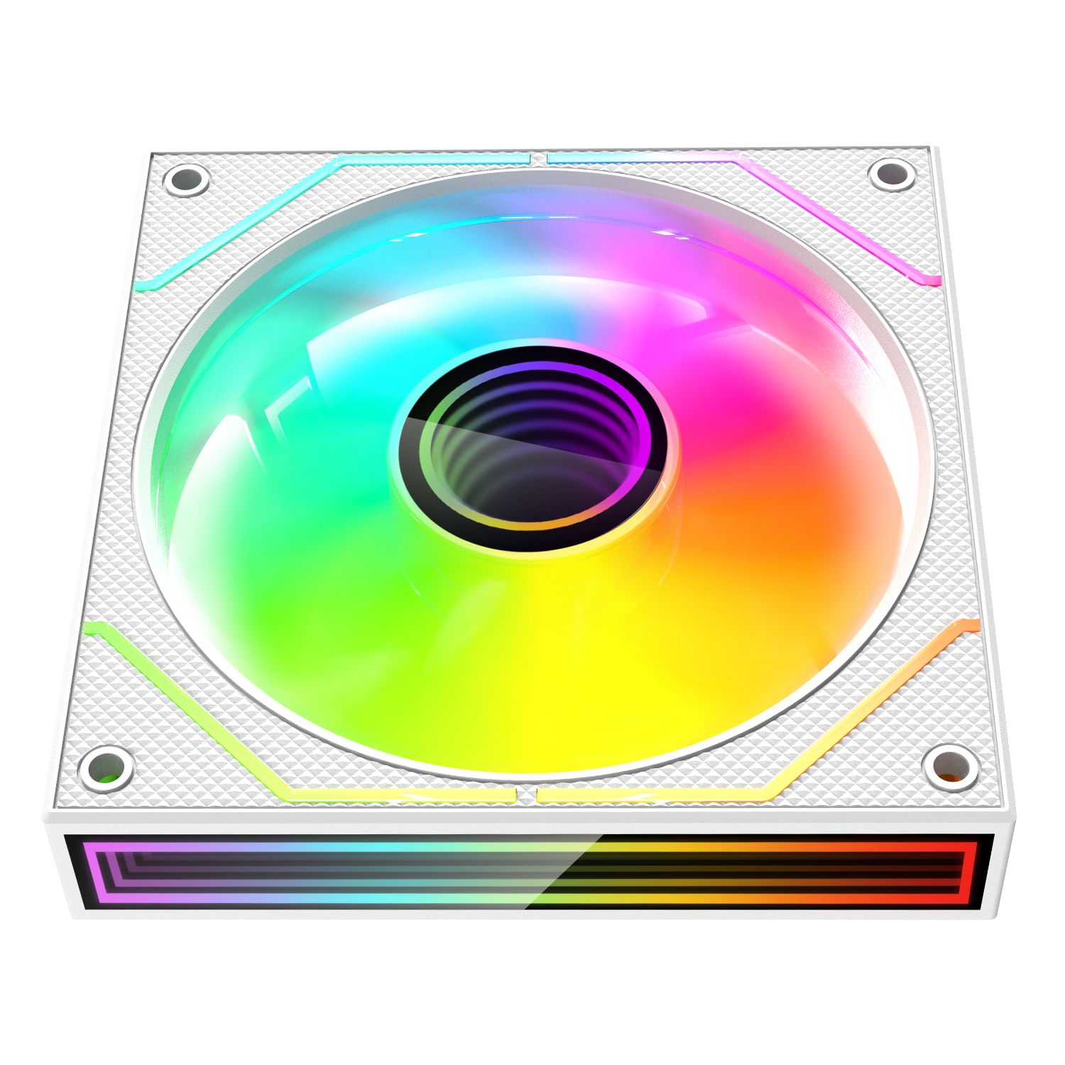 MF3DPROX2RW - Ventilador MARS GAMING 2Unidades, ARGB 360 PWM aspas invertidas, Blanco (MF3DPROX2RW)