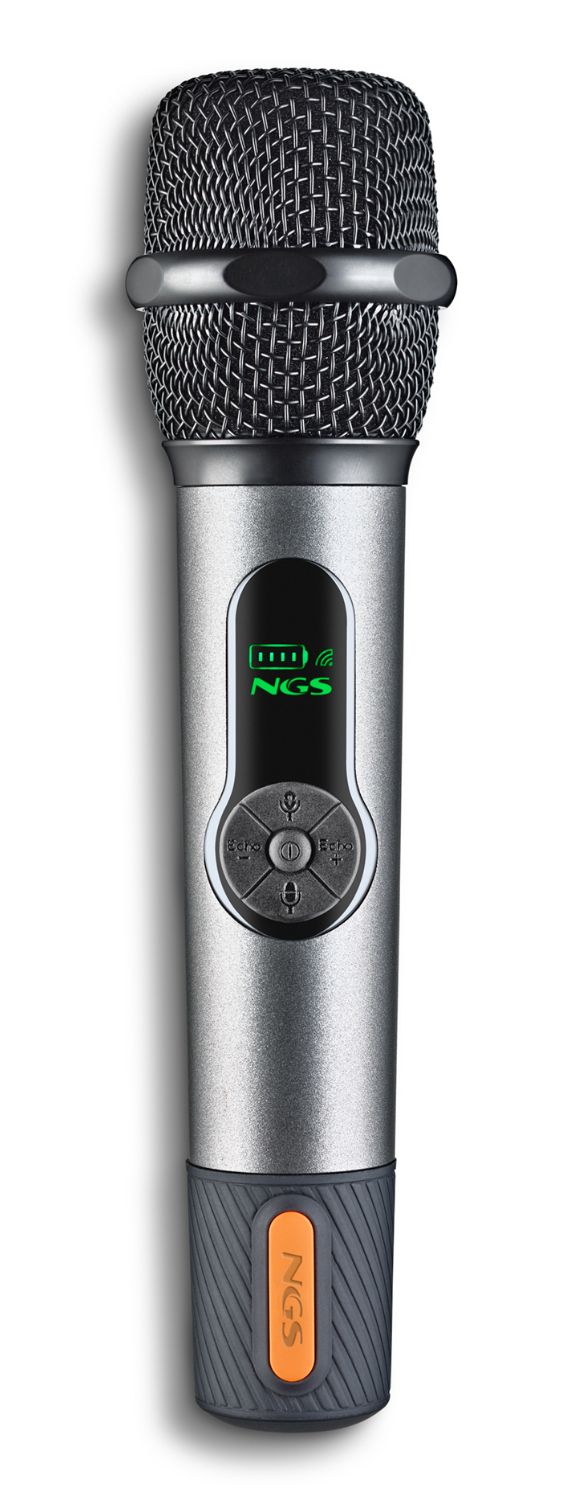 SINGERSTAR - Micrfono NGS Wireless +Adaptador Jack6.3mm, hasta 30h, 2.4Ghz. (SINGERSTAR)