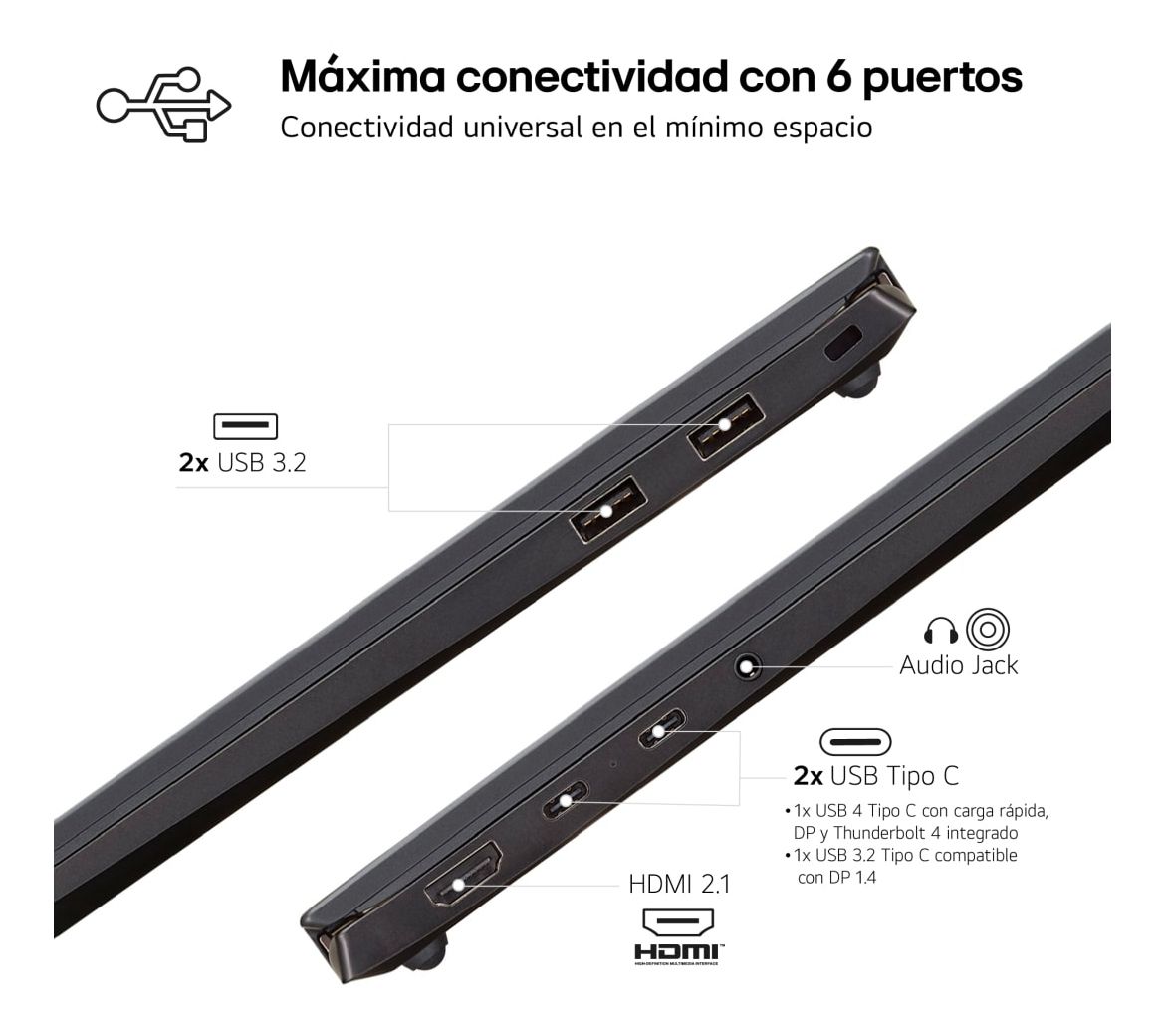 15Z90S-G.AA55B - Porttil LG Gram Ultra 5-125H 16Gb 512Gb SSD Cmara Frontal FHD/IR 15.6