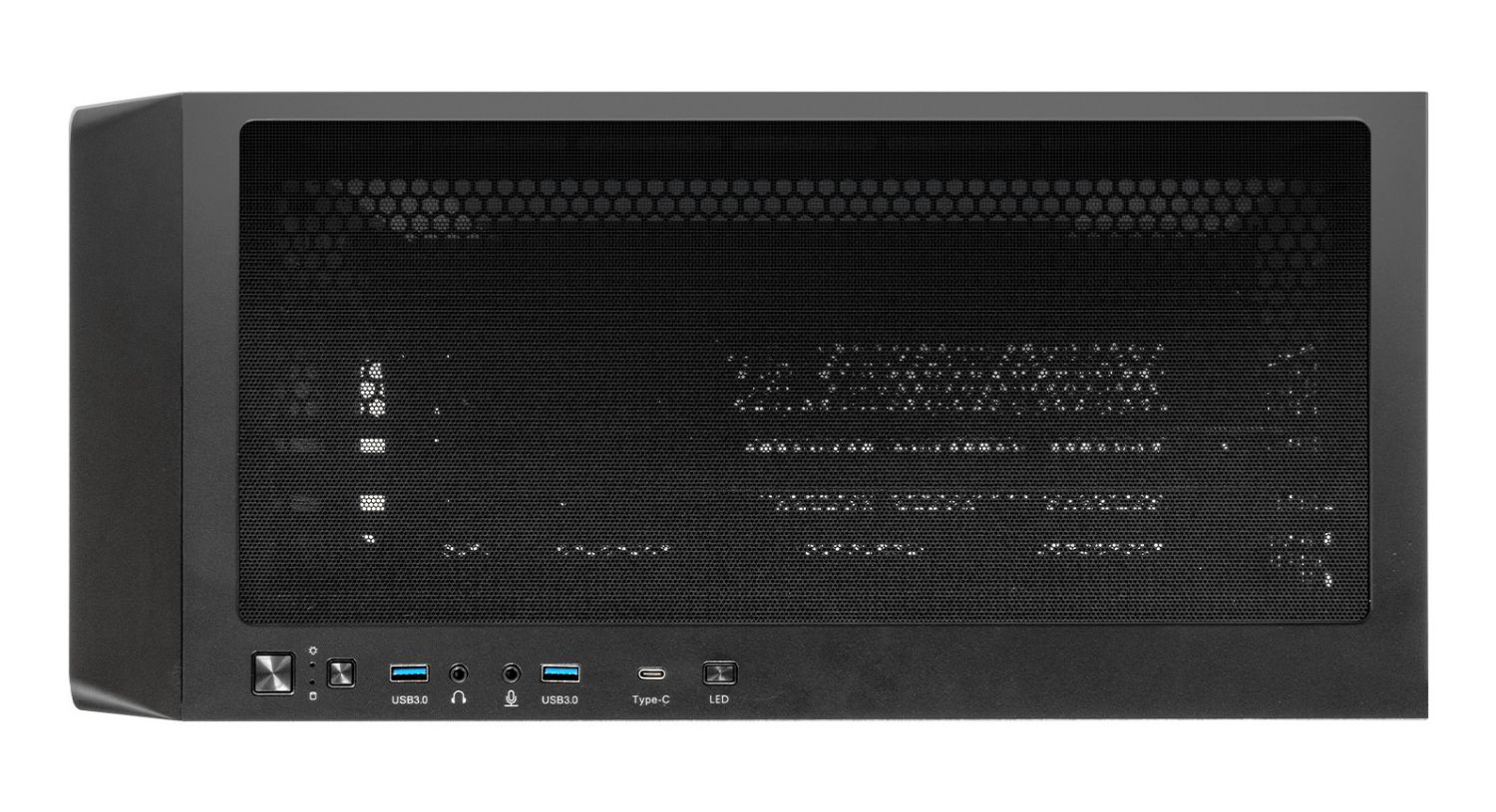 UK121804 - Caja UNYKA Revelat Madeira Usb3.0-C, lateral Cristal Templado, ATX, Negra. (UK121804)