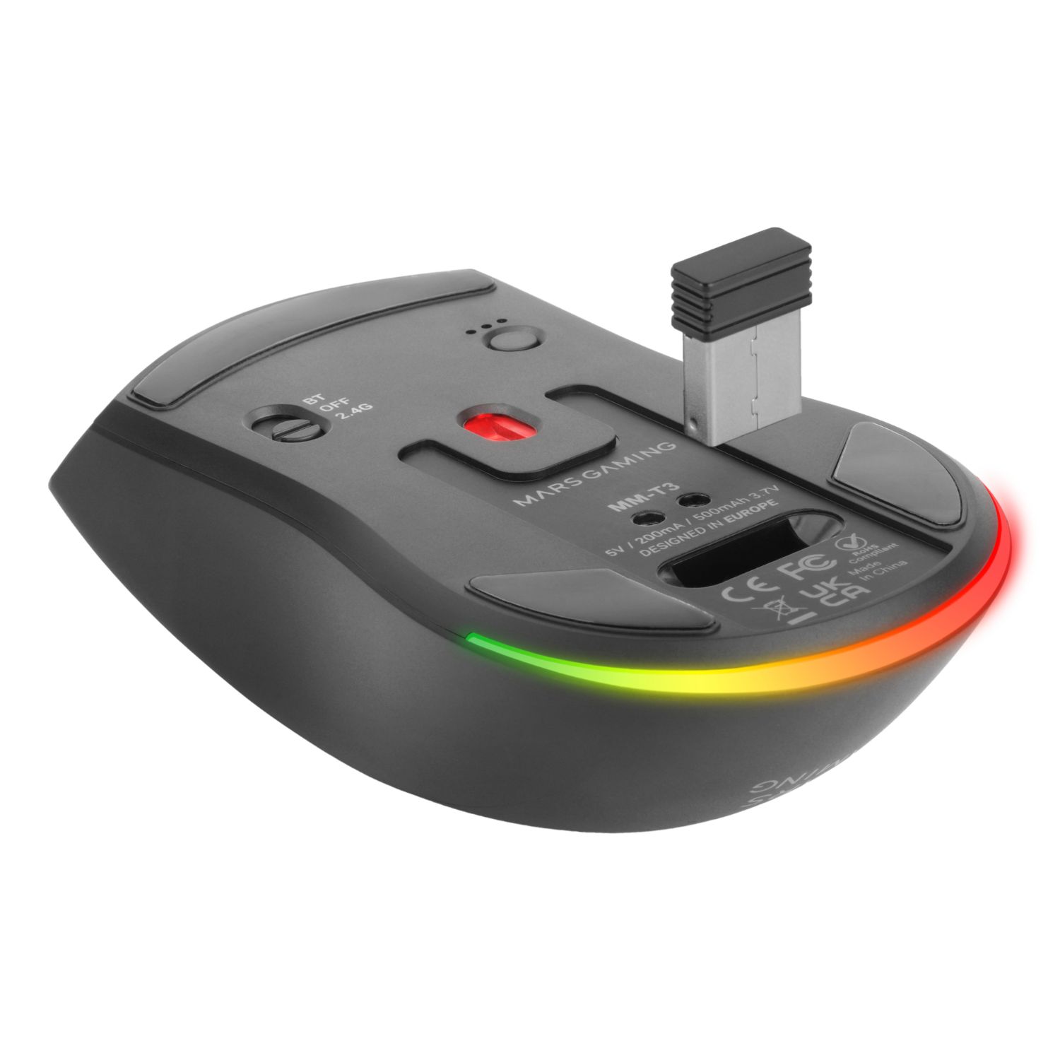 MMT3 - Ratn Mars Gaming Wireless Bluetooth 14400dpi Negro (MMT3)