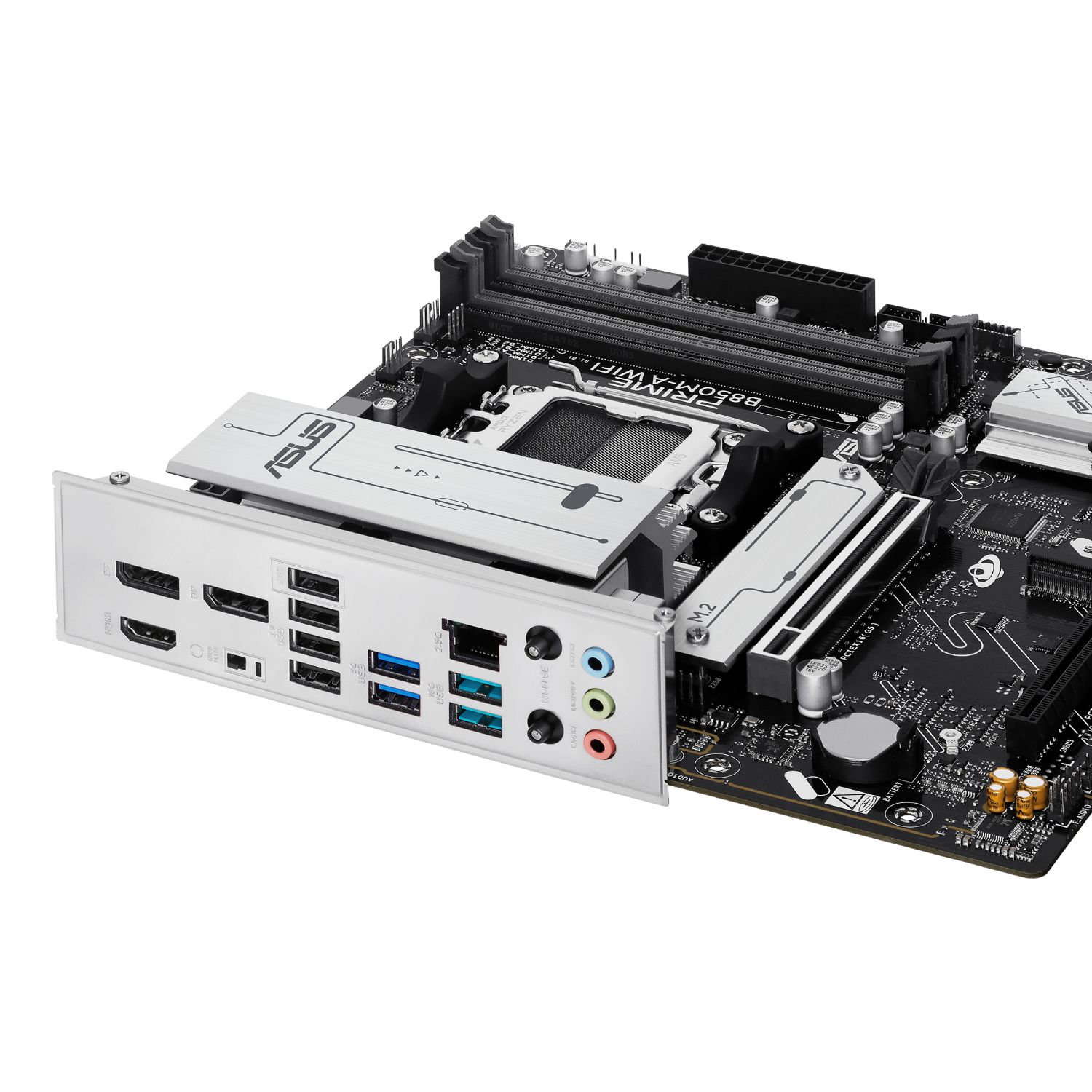 90MB1LN0-M0EAY0 - Placa base ASUS PRIME B850M-A WIFI: (AM5) 4DDR5 M.2 SATA3 USB-A DP HDMI RJ45 7.1 mATX WIFi 6E Bluetooth 5.3 Ethernet 2.5 GbE