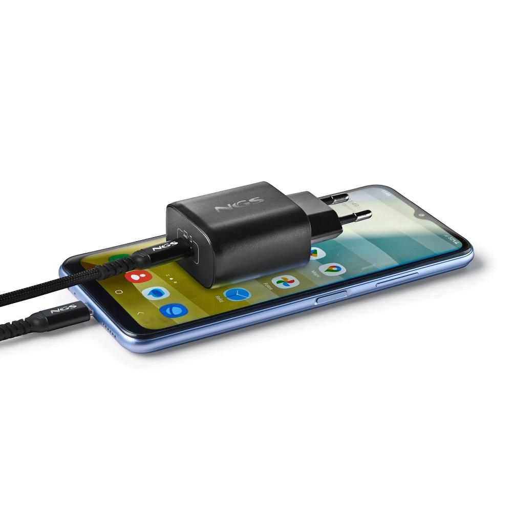 BUD45W-C - Cargador de Pared NGS GaN 45W 1xUSB-C Negro (BUD45W-C)