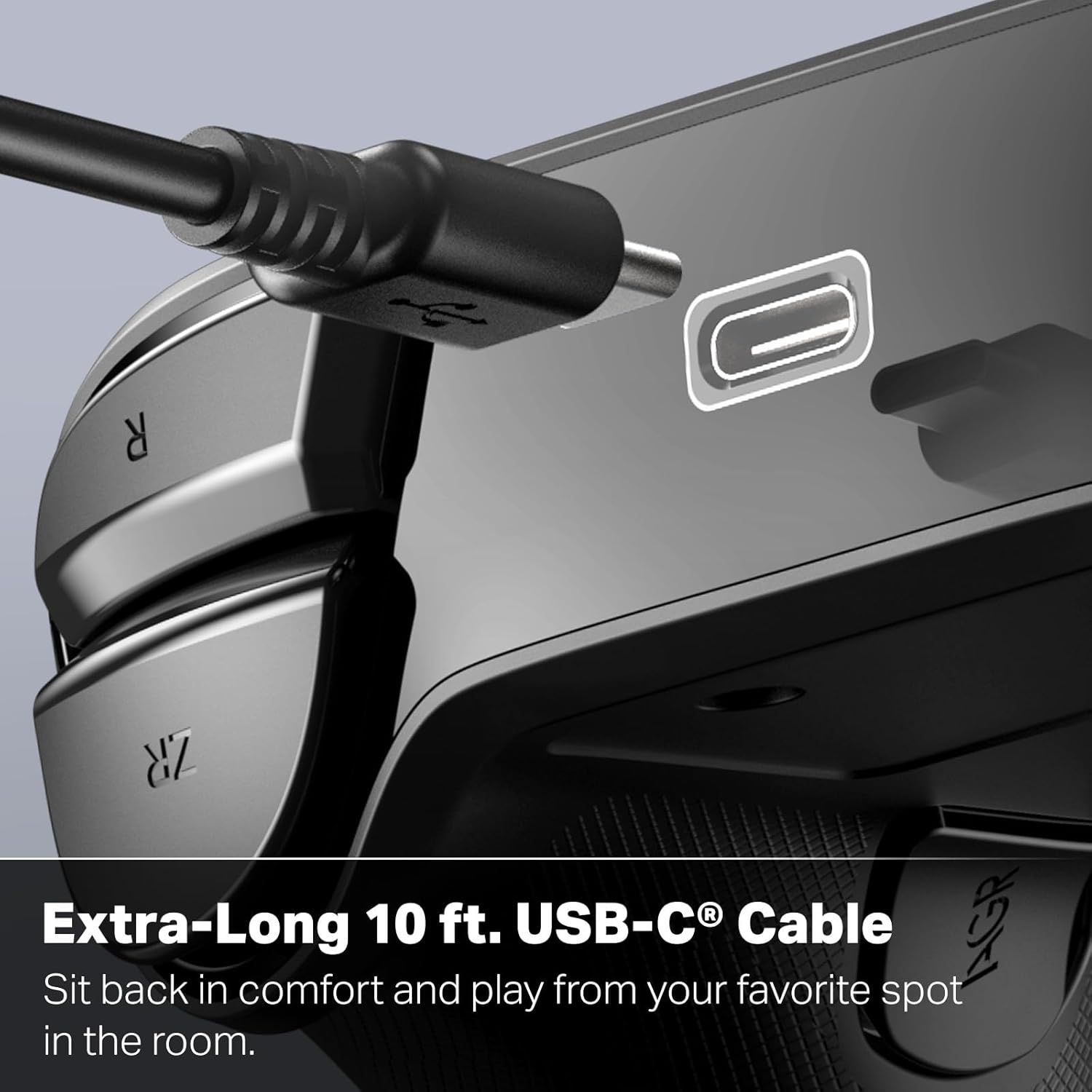 NSGP0523-01 - GamePad PowerA Nintendo Switch 2 Cable USB-C 3m Negro (NSGP0523-01)