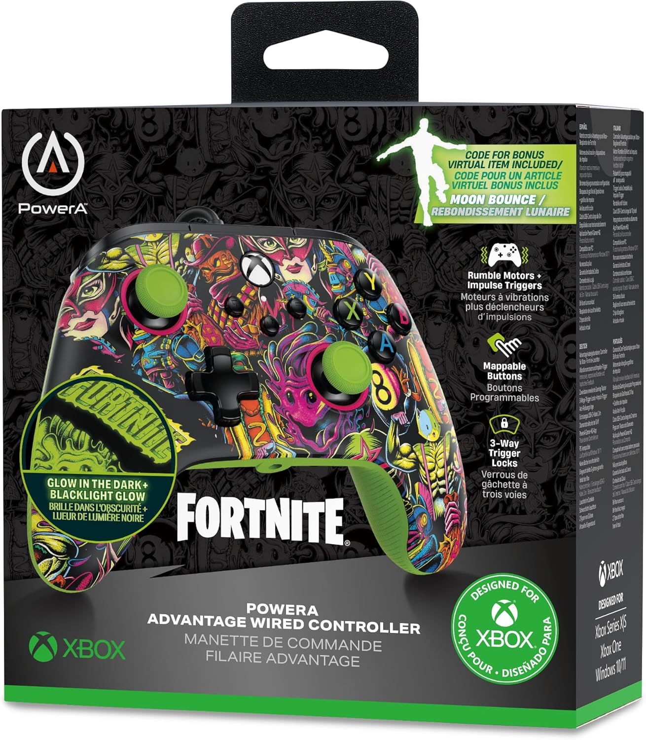 XBGP0438-01 - GamePad PowerA Xbox Series X/S Fortnite Glow Cable USB-C 3m (XBGP0438-01)