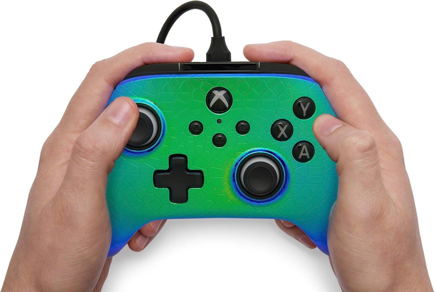 XBGP0396-01 - GamePad PowerA Advantage Xbox Series X/S Raptor Chrome Cable USB-C 3m (XBGP0396-01)