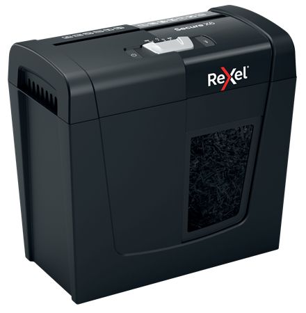 2020122EU - Destructora Rexel Secure X6 Papel/Grapas/Clips Corte en Partculas P-4 10L Negra (2020122EU)