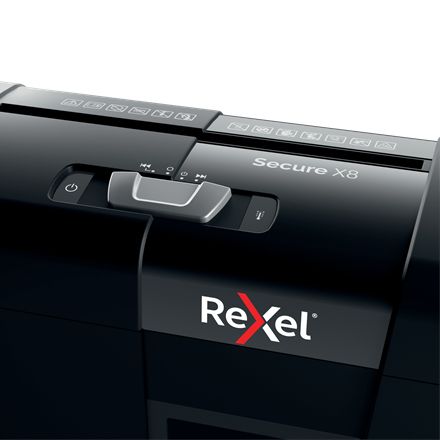 2020123EU - Destructora Rexel Secure X8 nivel de seguridad P-4, papelera de 14Litros, destruye hasta 8 hojas A4 80gr. (2020123EU)