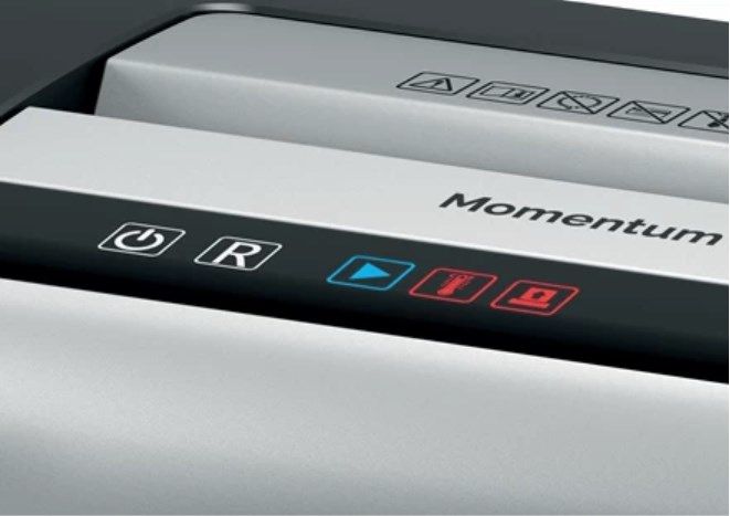 2104575EU - Destructora Rexel Momentum M510 nivel de seguridad P5, hasta 10 hojas de una vez, papelera de 23Litros. (2104575EU)