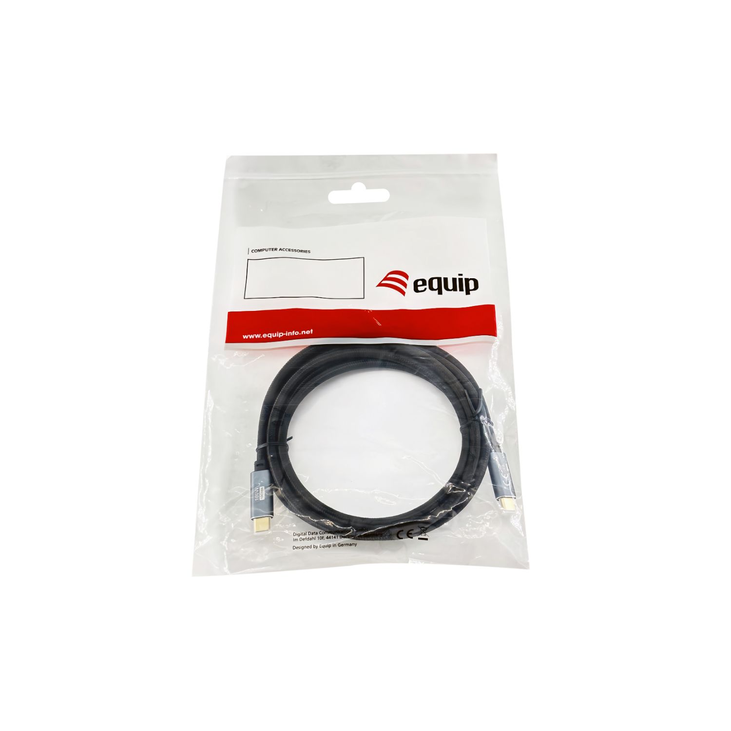 EQ128357 - Cable EQUIP USB-C/M a USB-C/M PD 100W 2m Negro (EQ128357)
