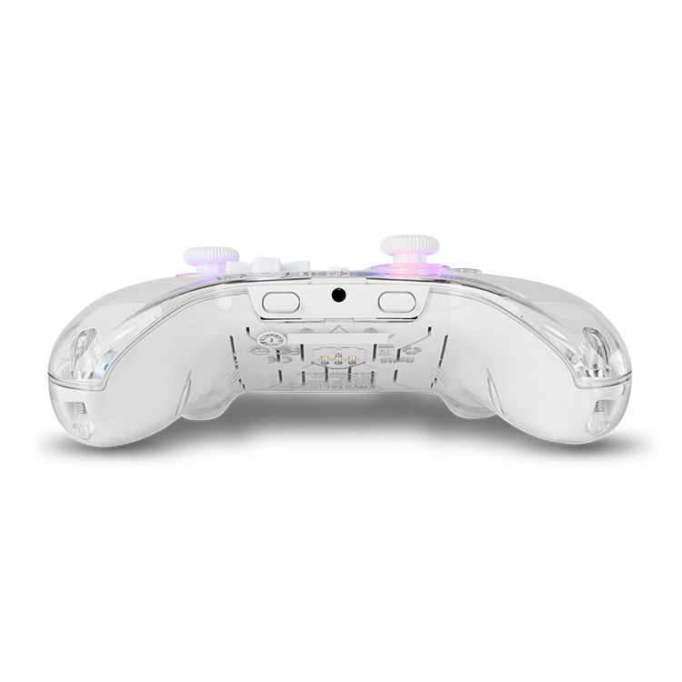 NXKROMKRYSTAL - GamePad KROM Krystal RGB Wireless Bluetooth5.0, Carcasa transparente, Compatible con PC, Switch, Switch2, IOS y ANDROID. (NXKROMKRYSTAL)