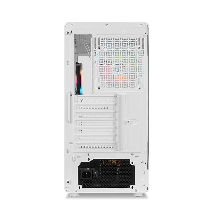 NXINFTYIOTAWH - Caja Nox Infinity Iota Panel Lateral de Cristal Templado ARGB 1xUSB-A 3.0 1xUSB-C 3.1 ATX ITX mATX Blanca (NXINFTYIOTAWH)