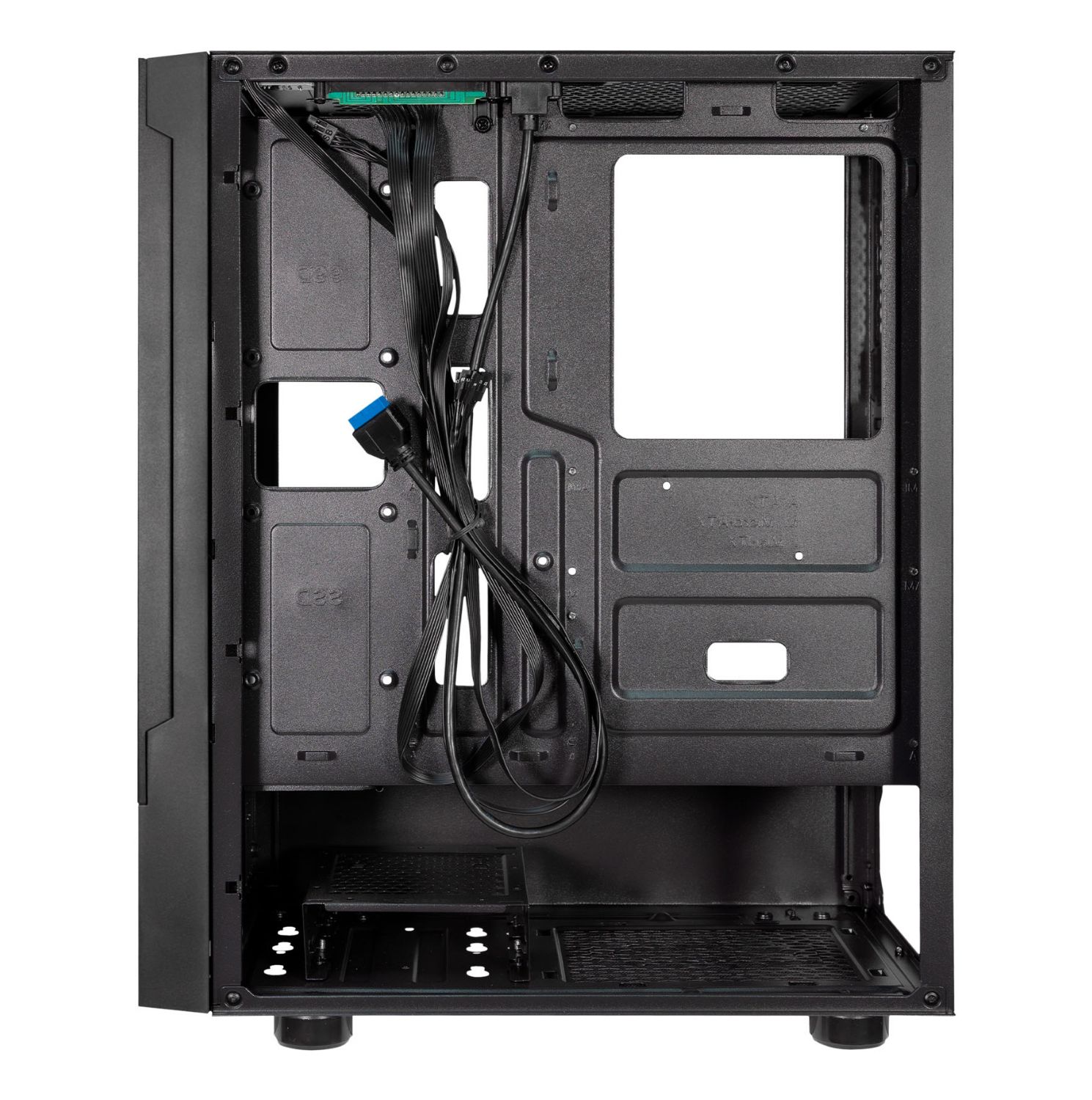 UK52135 - Caja PC UNYKA Aero C35 Panel Lateral de Cristal Templado 500W 1xUSB 2.02xUSB-A 3.0 ATX ITX mATX Negra (UK52135)