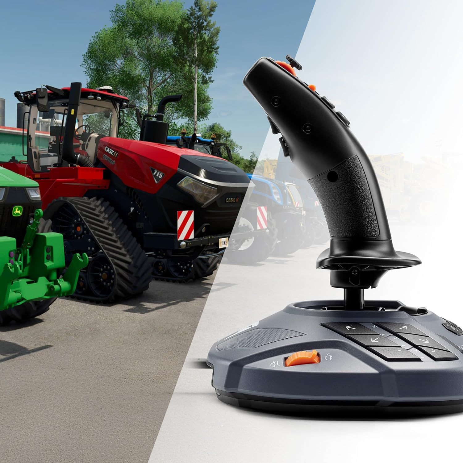 4160881 - Joystick Thrustmaster SimTask FarmStick, para PS5/PC, Precisin H.E.A.R.T., 33 Botones, Ambidiestro. (4160881)