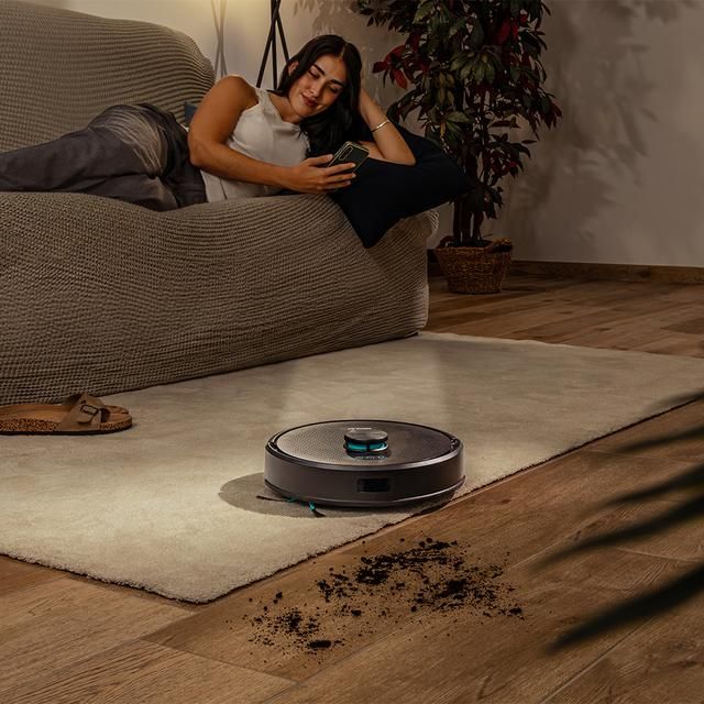 A01_EU01_114519 - Robot Aspirador Cecotec Conga Y50, lser APP y Wifi. 5000 Pa de presin de succin. - de autonoma. Cepillo multifuncin para todas las superficies. Base de autovaciado con bolsa de polvo de 3 L.(A01_EU01_114519)