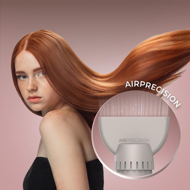 A01_EU01_114727 - Cepillo Moldeador de pelo Cecotec AirGlam 14in1 Flex Champagne, Cepillo moldeador, con 14 accesorios, funcin flex, pantalla digital y estuche de cuero. (A01_EU01_114727)