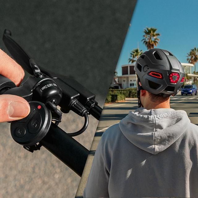 A01_EU01_101746 - Casco Cecotec BrainGuard Flash S-M, con intermitentes y luz trasera Bluetooth. (A01_EU01_101746)