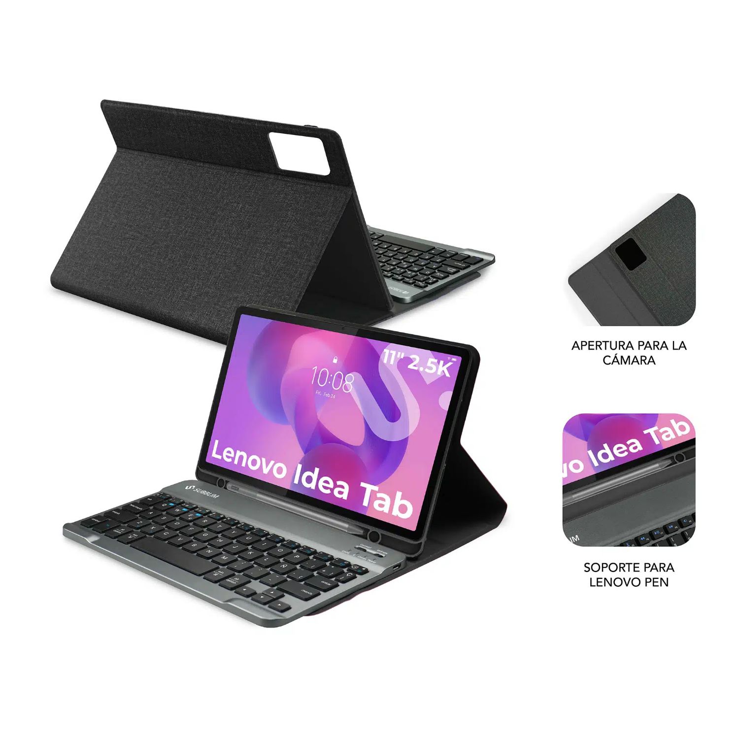 SUBKT3-BTL340 - Funda con Teclado SUBBLIM Keytab Pro BT Lenovo Idea Tab 11