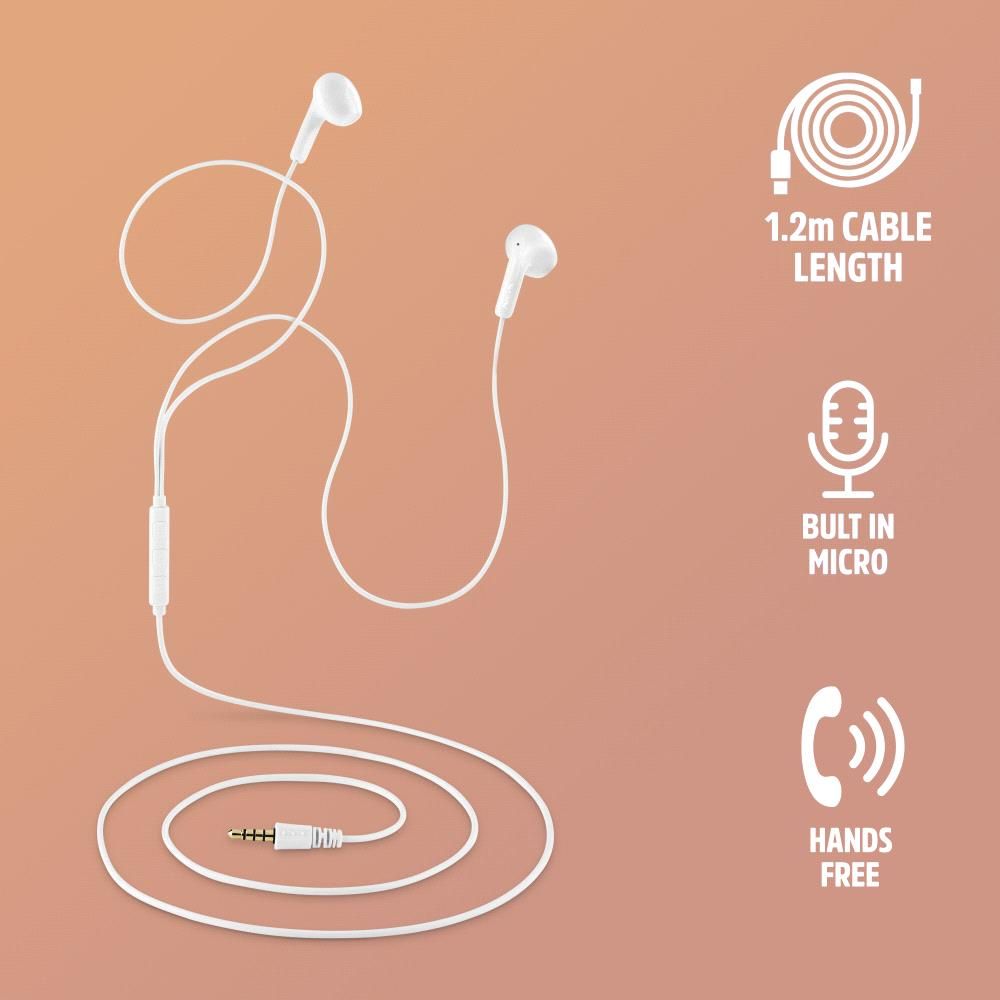 CROSSFLIPWHITE - Auriculares NGS Intraurales Jack3.5mm Blanco (CROSSFLIPWHITE)