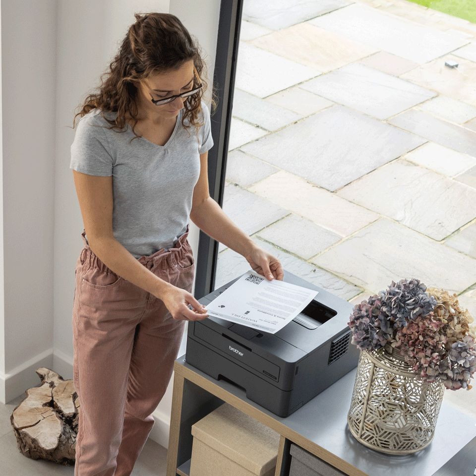 HLL2400DWERE1 - Impresora Lser Brother Pantalla LCD 1200x1200dpi A4 B/N 1xUSB 2.0 WiFi 4 Dplex Negra (HL-L2400DWE)