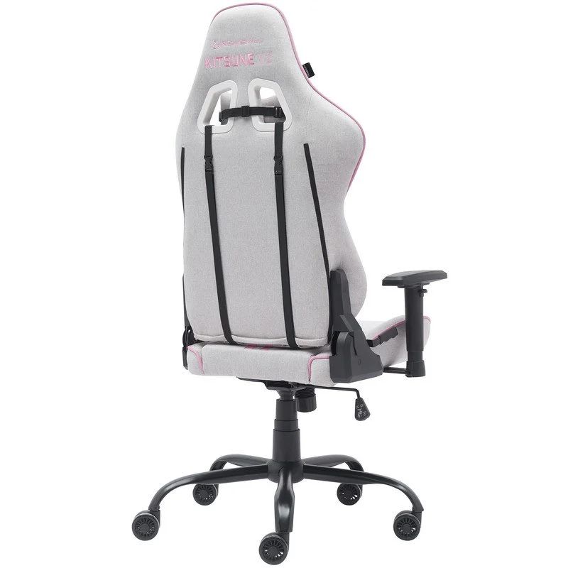 NS-CH-KITSUNEV2-P - Silla Gaming Newskill Kitsune V2, Tela Transpirable, juego de cojines lumbar y cervical, Rosa. (NS-CH-KITSUNEV2-P)