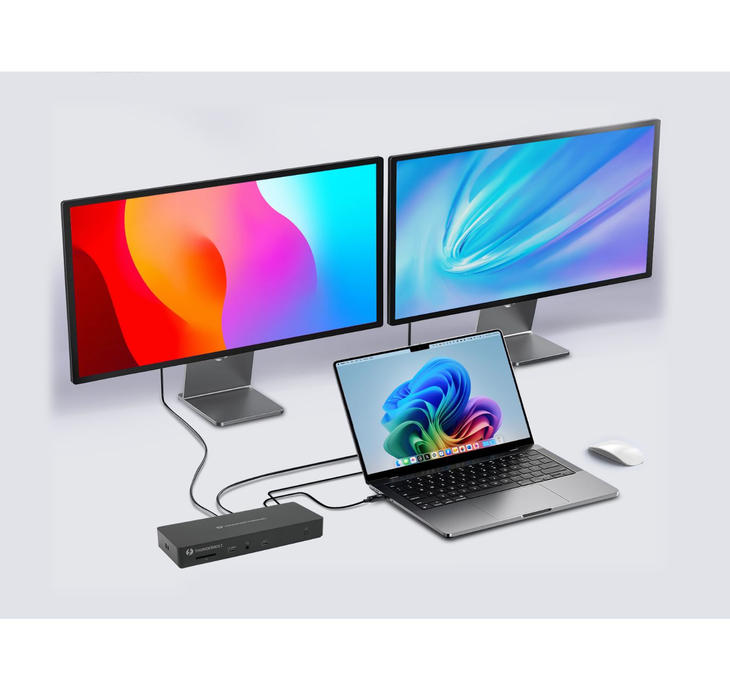 DONN30B - Docking Station CONCEPTRONIC USB-C 13en1 2xUSB-A 3.1/2xUSB-C 3.1 PD 96W/2xThunderbolt 4/1xHDMI 2.1/1xRJ45/Lector Tarjetas 8K UHD Negro (DONN30B)