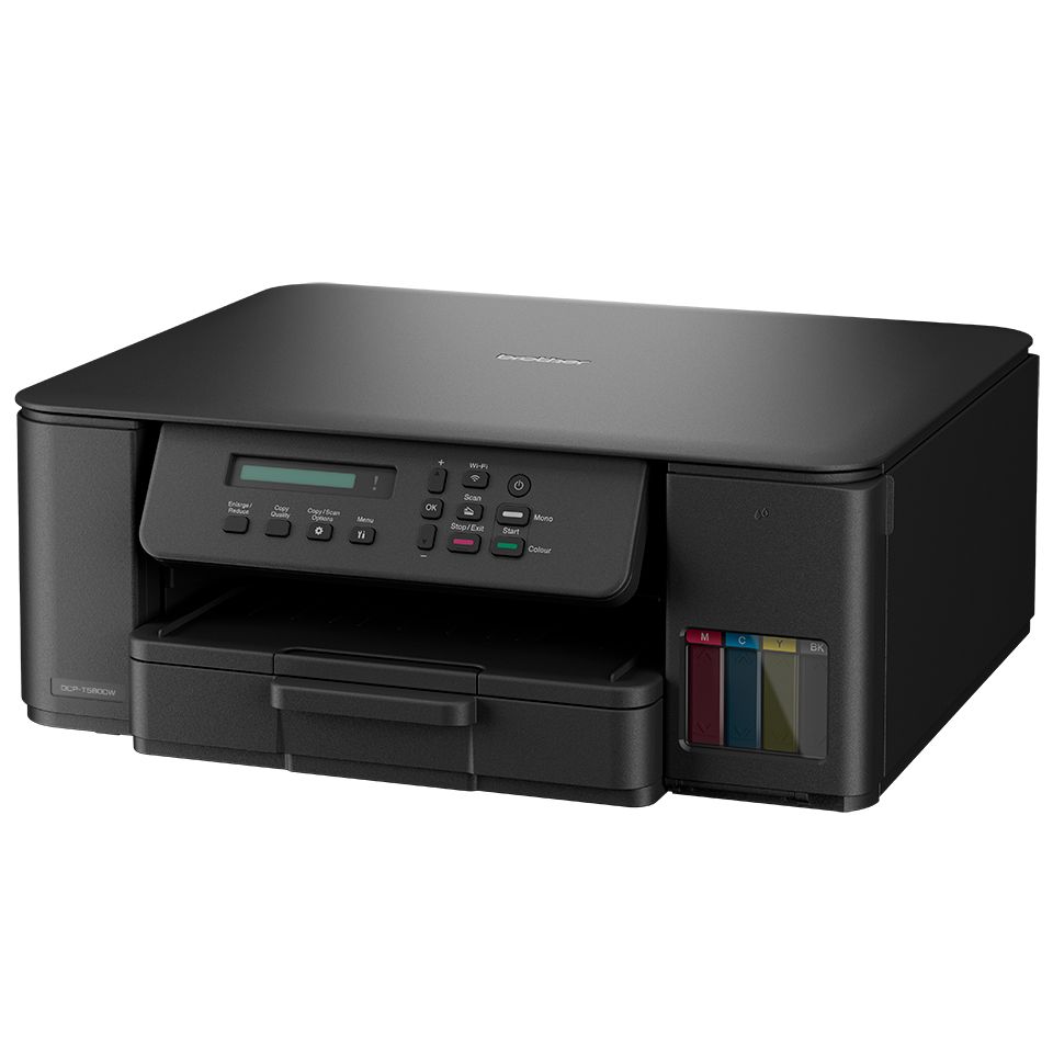 DCPT580DWRE1 - Impresora Multifunci�n Brother Pantalla LCD 1.77? 1200x1600dpi A4 Color Bandeja de Entrada 150 Hojas USB 2.0 WiFi 4 D�plex Negra (DCP-T580DW)