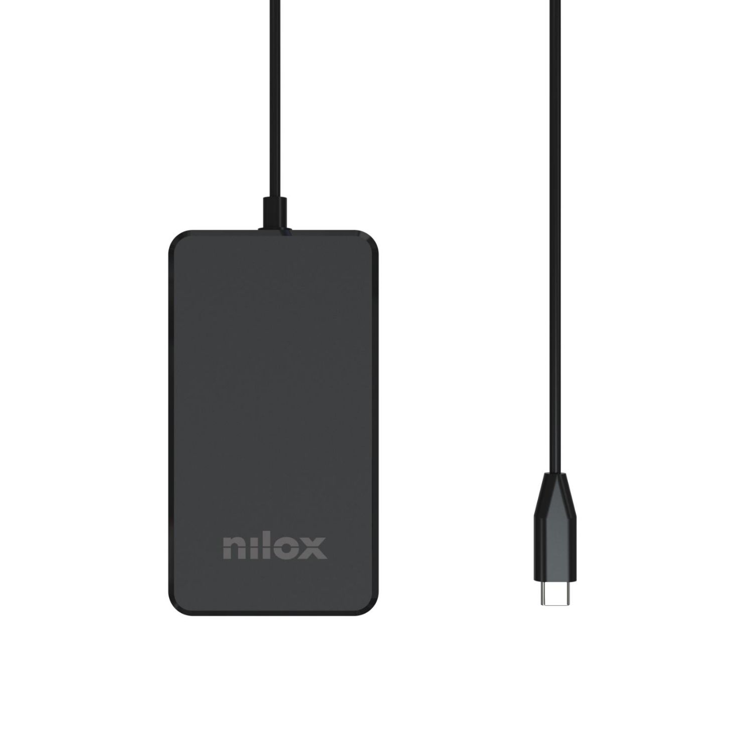NXPDCGAN90W - Cargador NILOX para port�til GaN USB-C PD 90W Negro (NXPDCGAN90W)