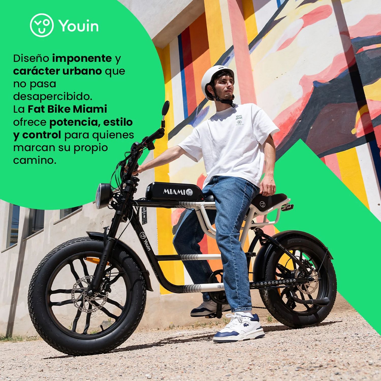 BK7000 - Bicicleta Elctrica YOUIN Fat Bike Miami 20