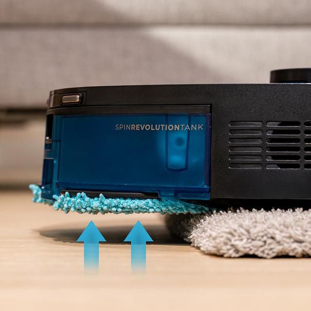 A01_EU01_115944 - Robot aspirador Cecotec Conga M100 Spin AI, con mopas giratorias elevables. Inteligencia Artificial y 20000 Pa de succin. Cepillo de silicona antienredos. Autonoma hasta 220?m2. Control App 3.0. (A01_EU01_115944)