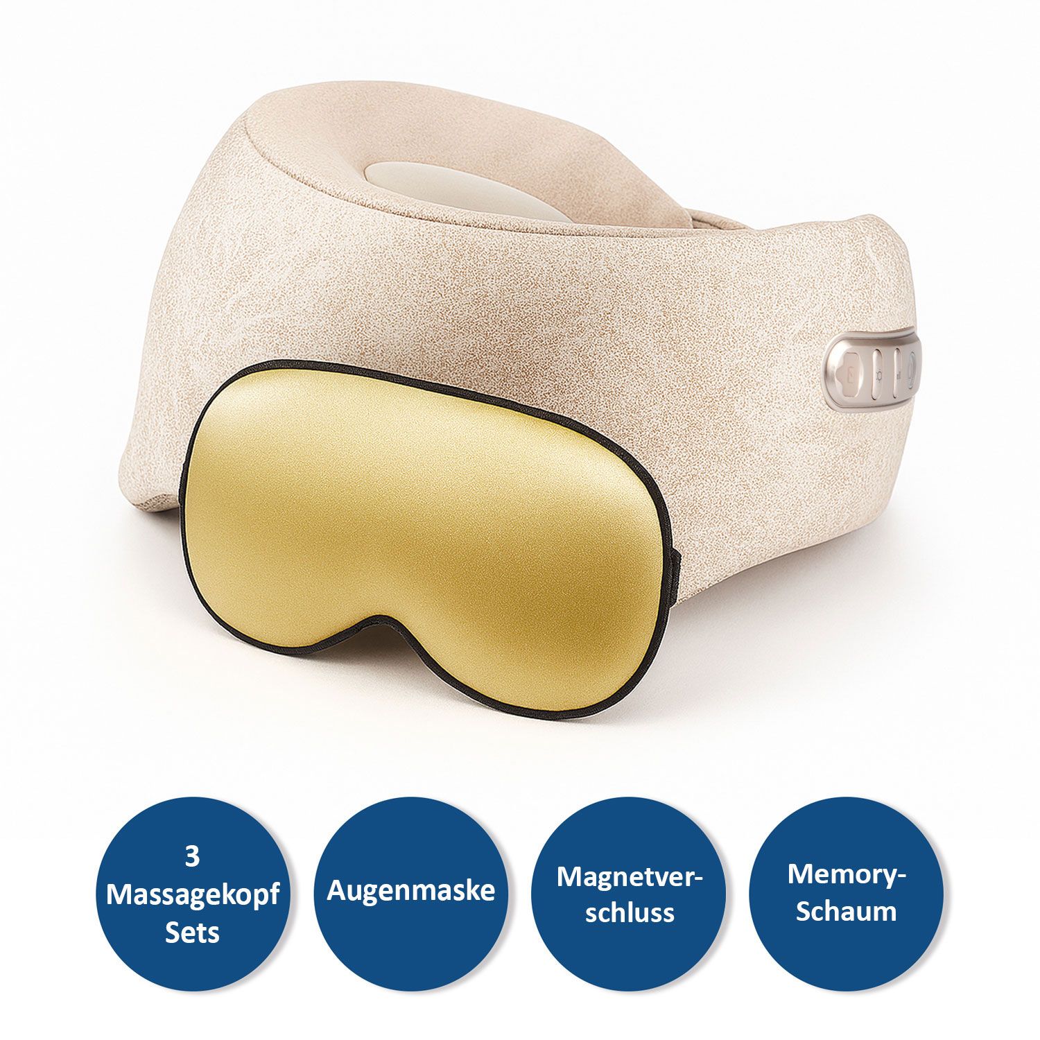 MEDIVON CALM - Masajeador Medivon Calm para cuello con 8cabezales giratorios y calor.