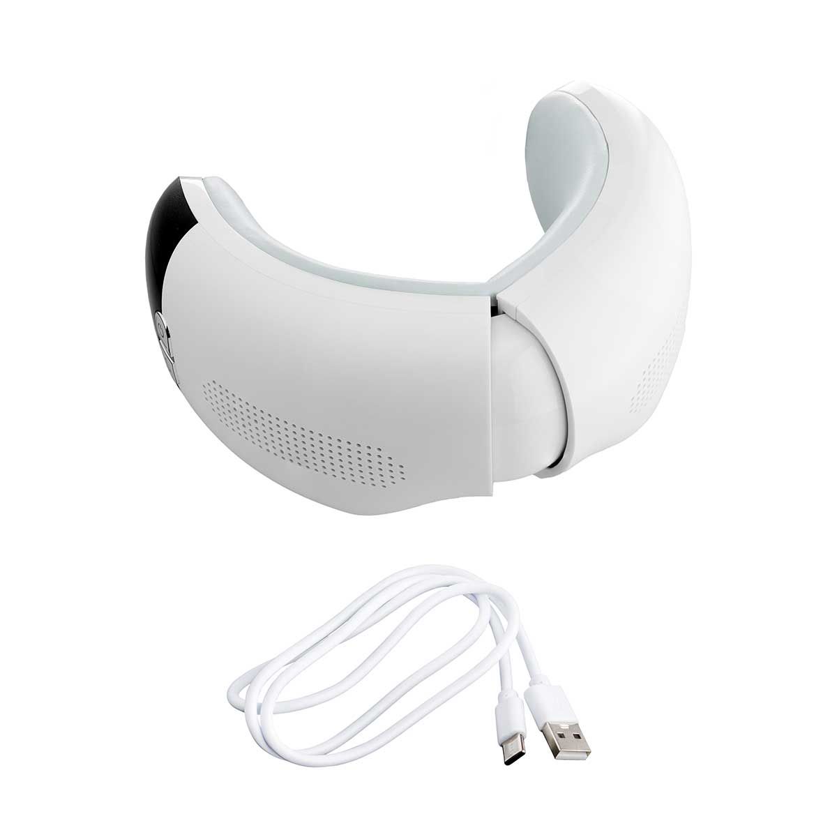 HORIZON LYNX - Masajeador Medivon HORIZON LYNX para ojos, Modo calor y frio, Modo iones negativos, Alivia la vista cansada, Reduce la tensi�n muscular, Modo sue�o, M�sica relajante con Bluetooth,Bater�a integrada, Carga USB-C.