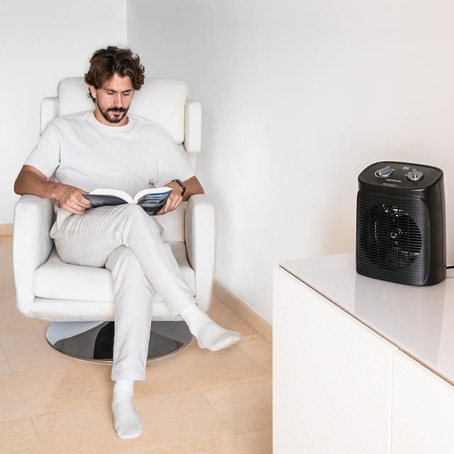 08253 - Termoventilador Cecotec ReadyWarm 2050 Max Force Negro, 2000W y 3 modos de funcionamiento. (08253)