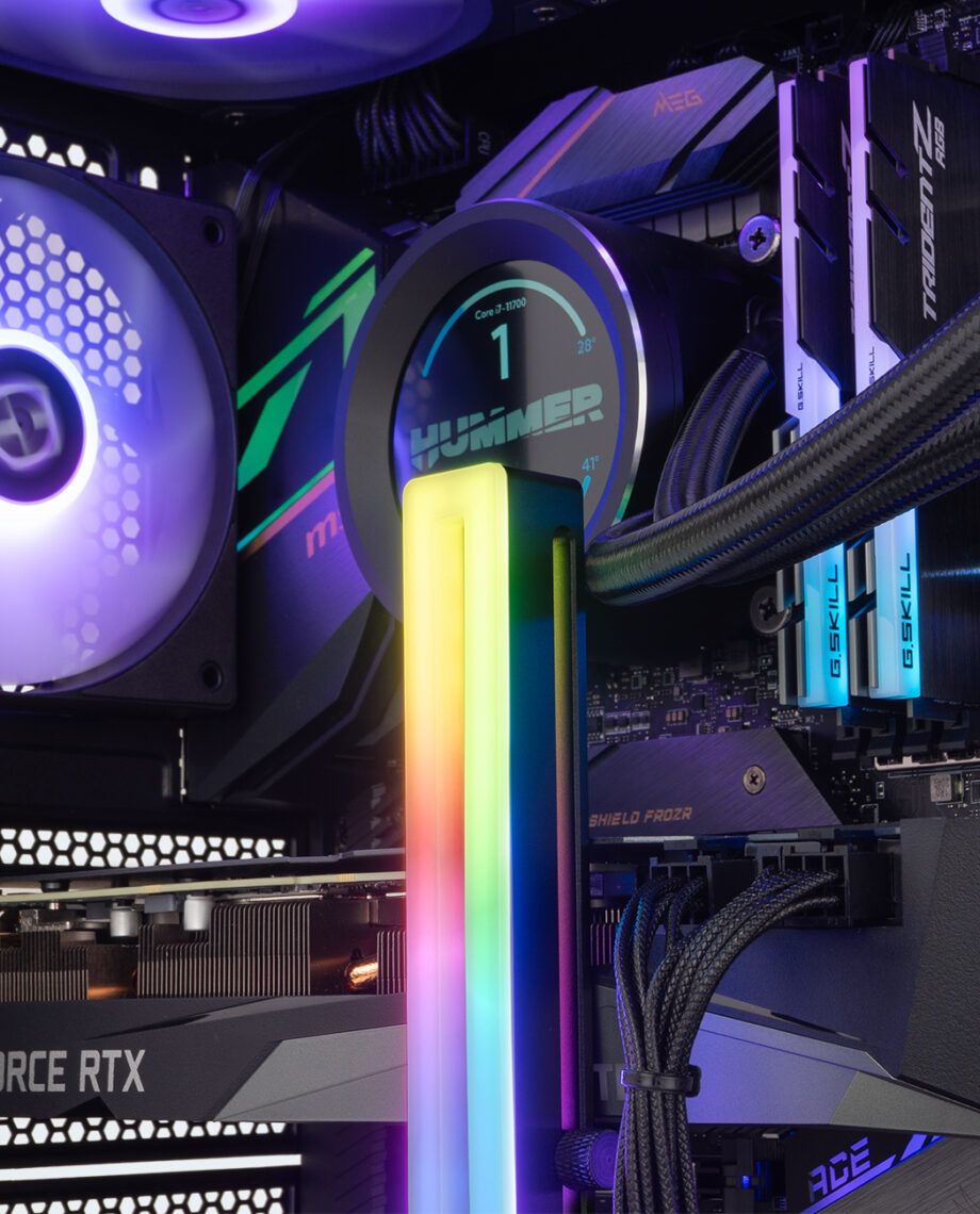 NXHUMMERHVGAARGB - Soporte para Tarjeta Gr�fica NOX HUMMER H-VGA iluminaci�n ARGB, Base magn�tica, Conector: 5V/3pines. (NXHUMMERHVGAARGB)