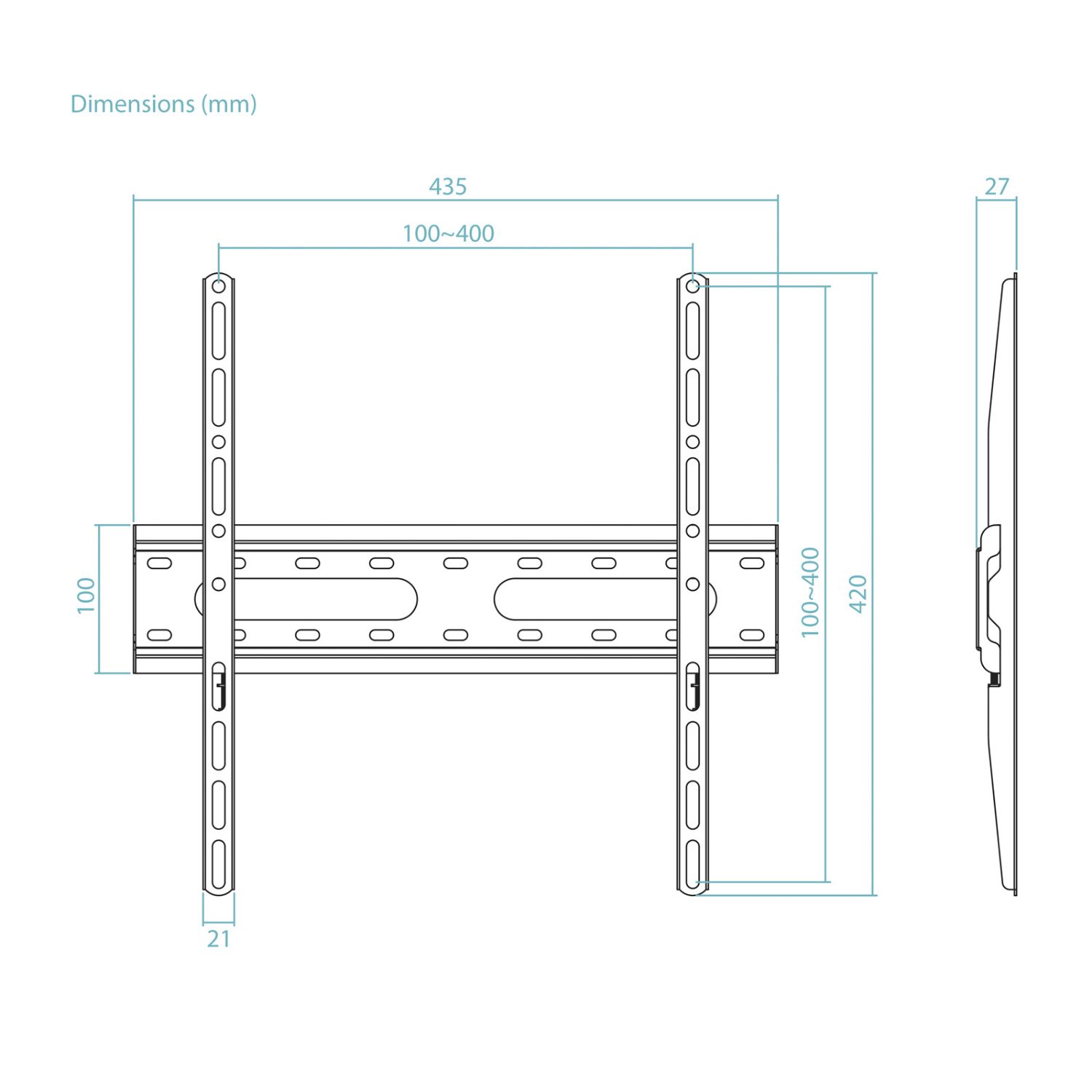 LP1072F-B - Soporte de Pared TooQ 32