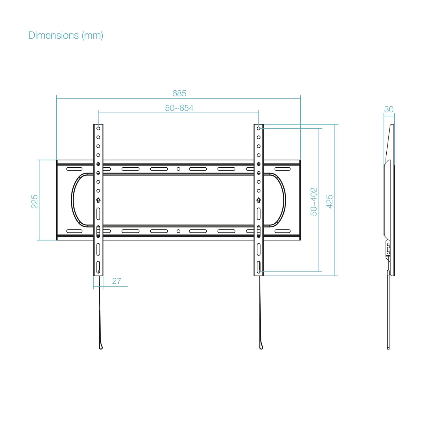LP1084F-B - Soporte de Pared TooQ 37