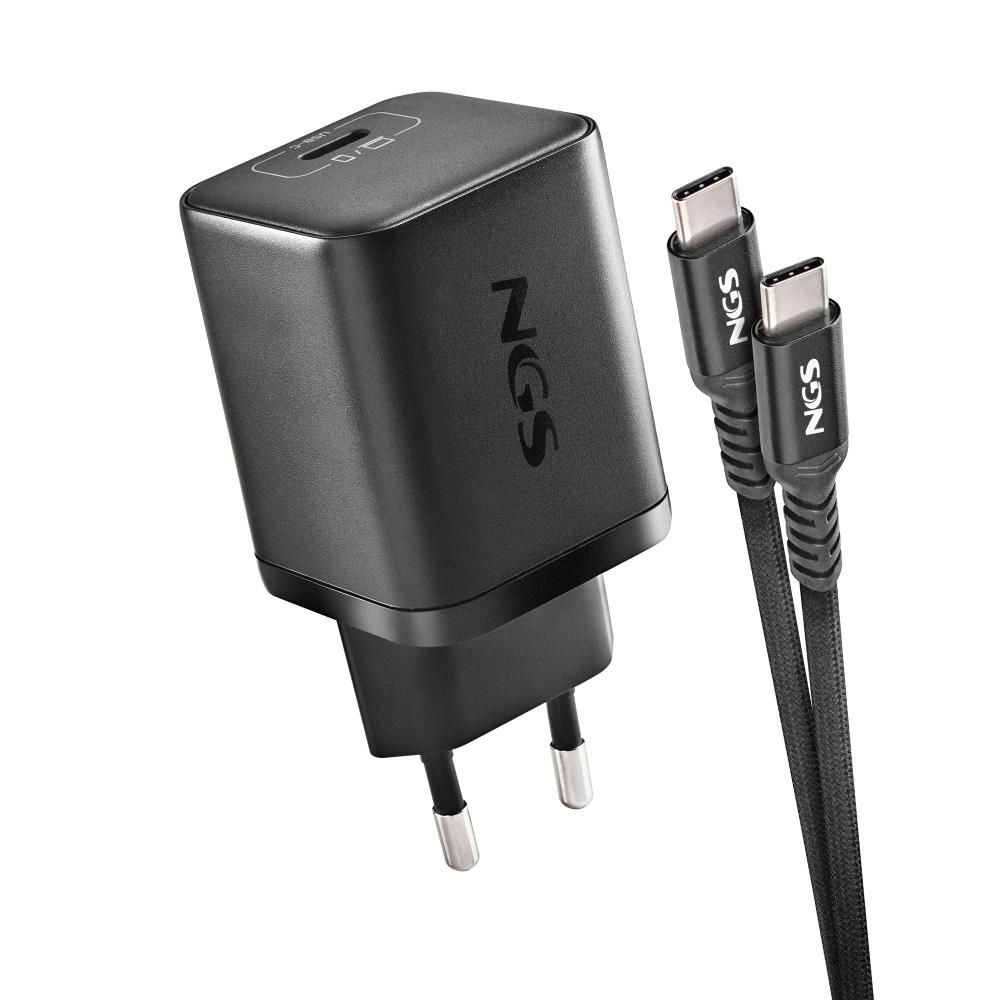 BUD65W-AS - Cargador NGS GaN para port�til Asus Usb-C 65W, cable Usb-C 1.5m, 8Conectores, Negro. (BUD65W-AS)