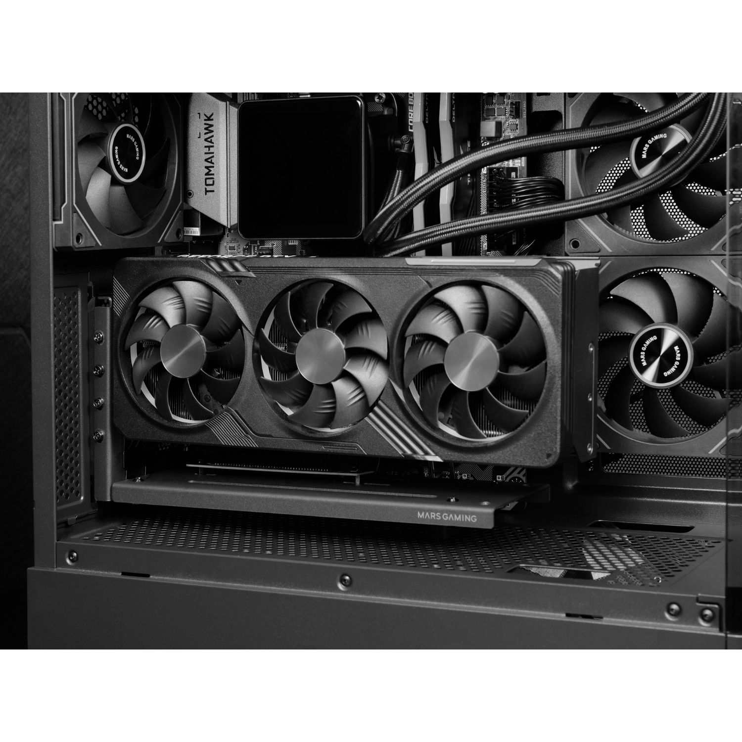 MCAGCV - Kit Montaje Vertical VGA Mars Gaming Base magn�tica, 3Slots, Negro (MCAGCV)