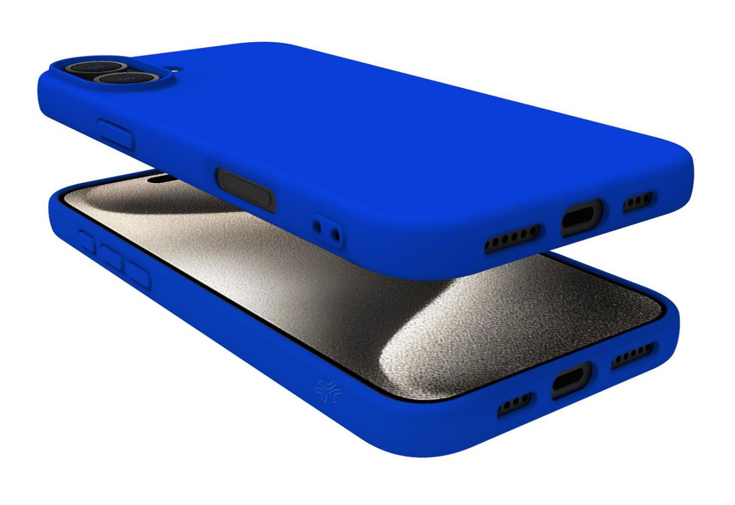 CROMO1080BL - Funda Celly Cromo iPhone 16 Plus Azul Soft Touch (CROMO1080BL)