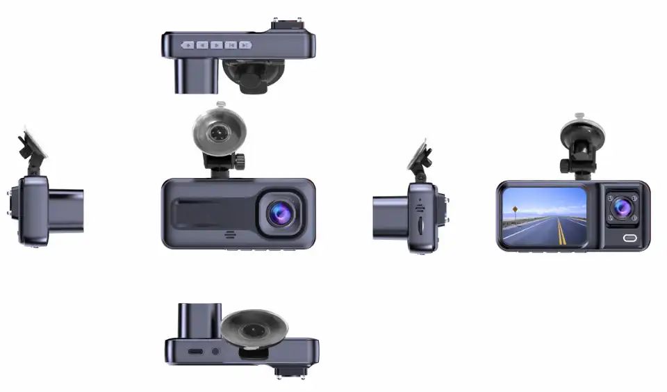 CCT-2500 - Camara DENVER DashCam Doble: Delantera 1.3mp 120� 1080p / Cabina 0.3mp 90� 480p Pantalla 2