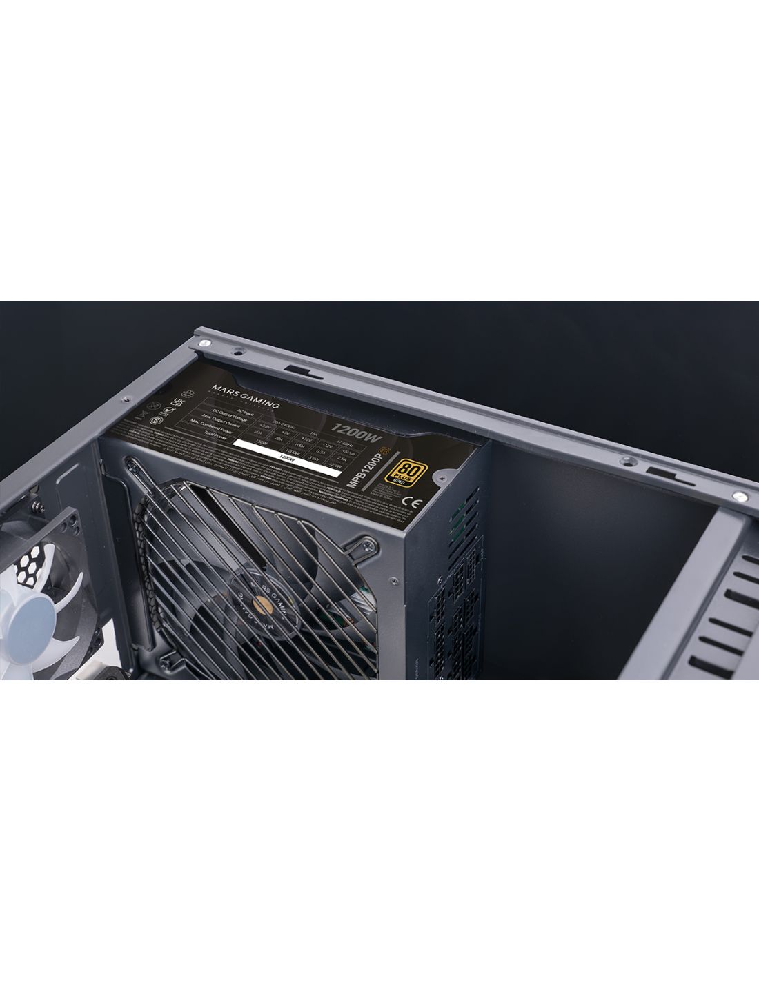 MPB1200PSI - Fuente Mars Gaming ATX 1200W 80+ Gold Negra (MPB1200PSI)