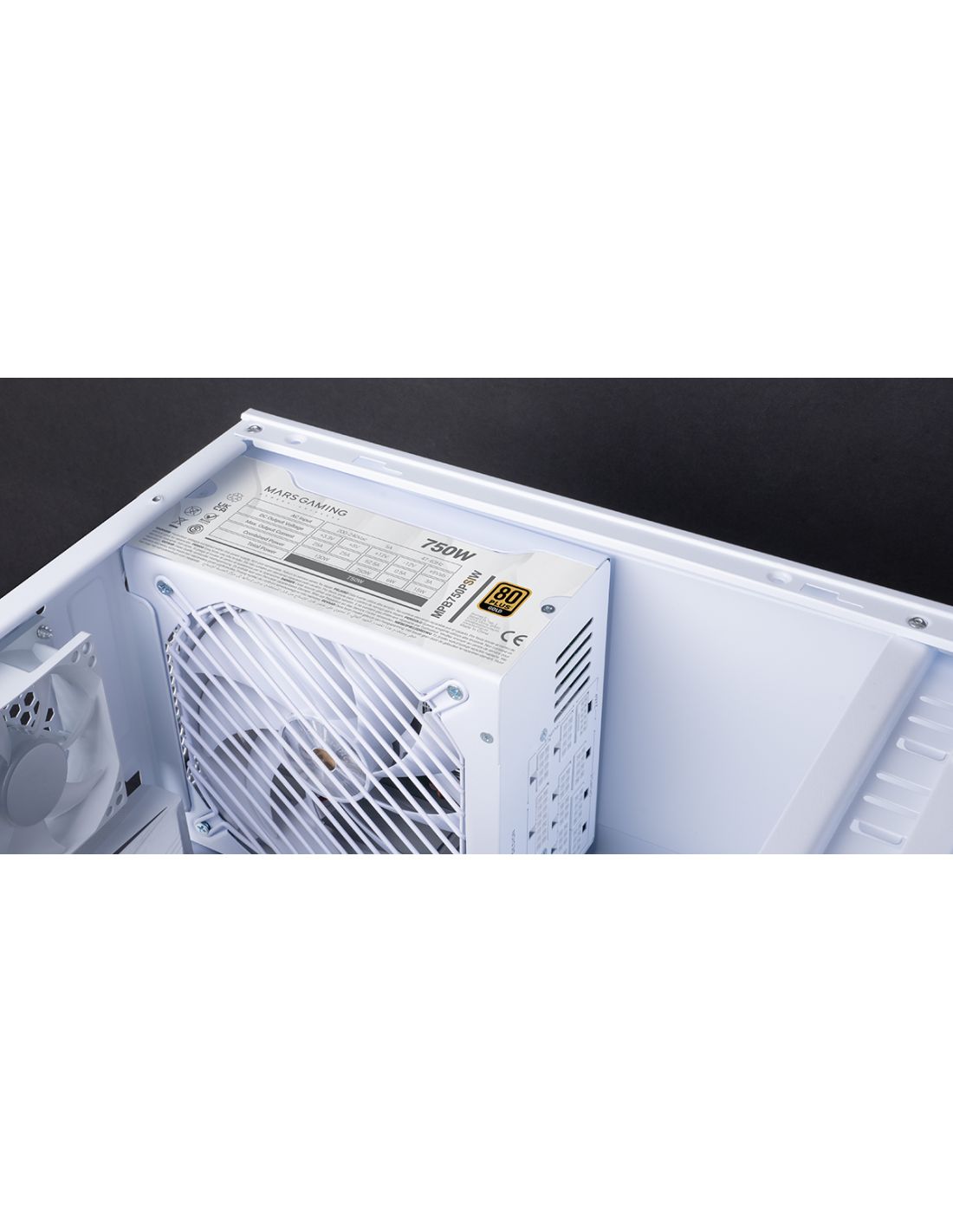 MPB750PSIW - Fuente Mars Gaming ATX 750W 80+ Gold Blanca (MPB750PSIW)