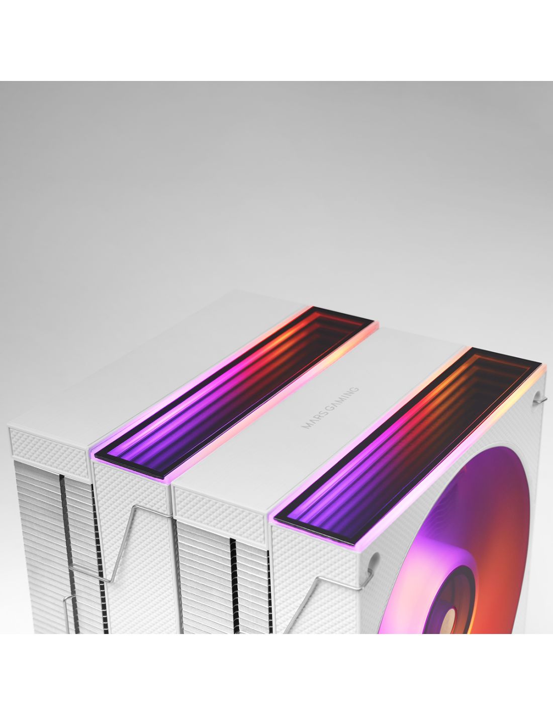 MCPUX26W - Ventilador CPU Mars Gaming ARGB 350w 2x120mm Blanco (MCPUX26W)