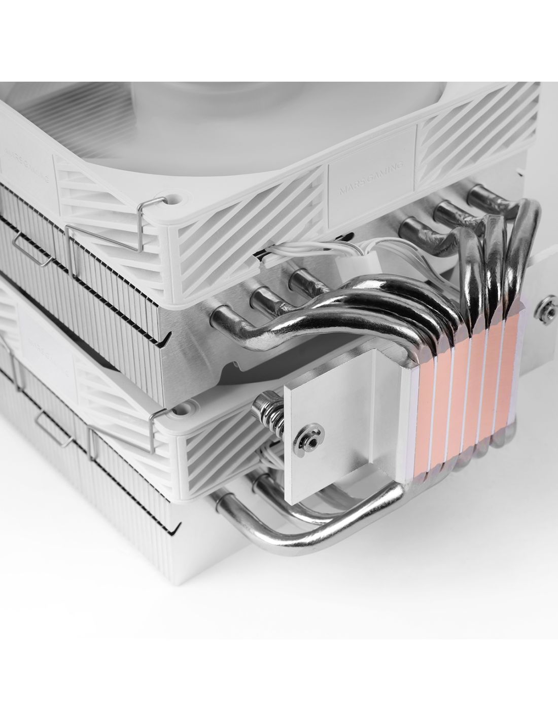 MCPUX26PROW - Ventilador CPU Mars Gaming 350w 2x120mm Blanco (MCPUX26PROW)